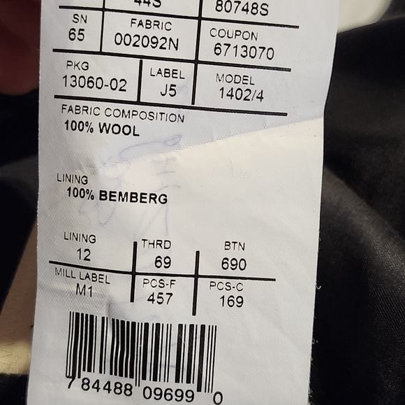 Joseph Abboud wool suit jacket - Picture 6 of 10